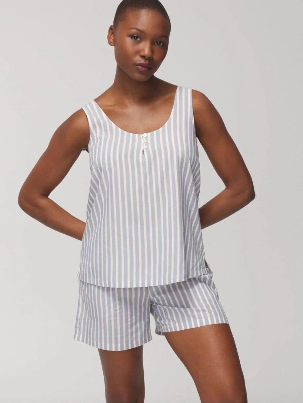 NWT Soma Rayon Challis 3-piece Tank Shorts Pajama Set Size XS